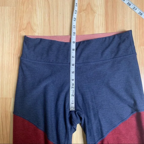 Outdoor Voices Large Color Block Leggings Pink Red Blue Colorblock - Picture 6 of 9